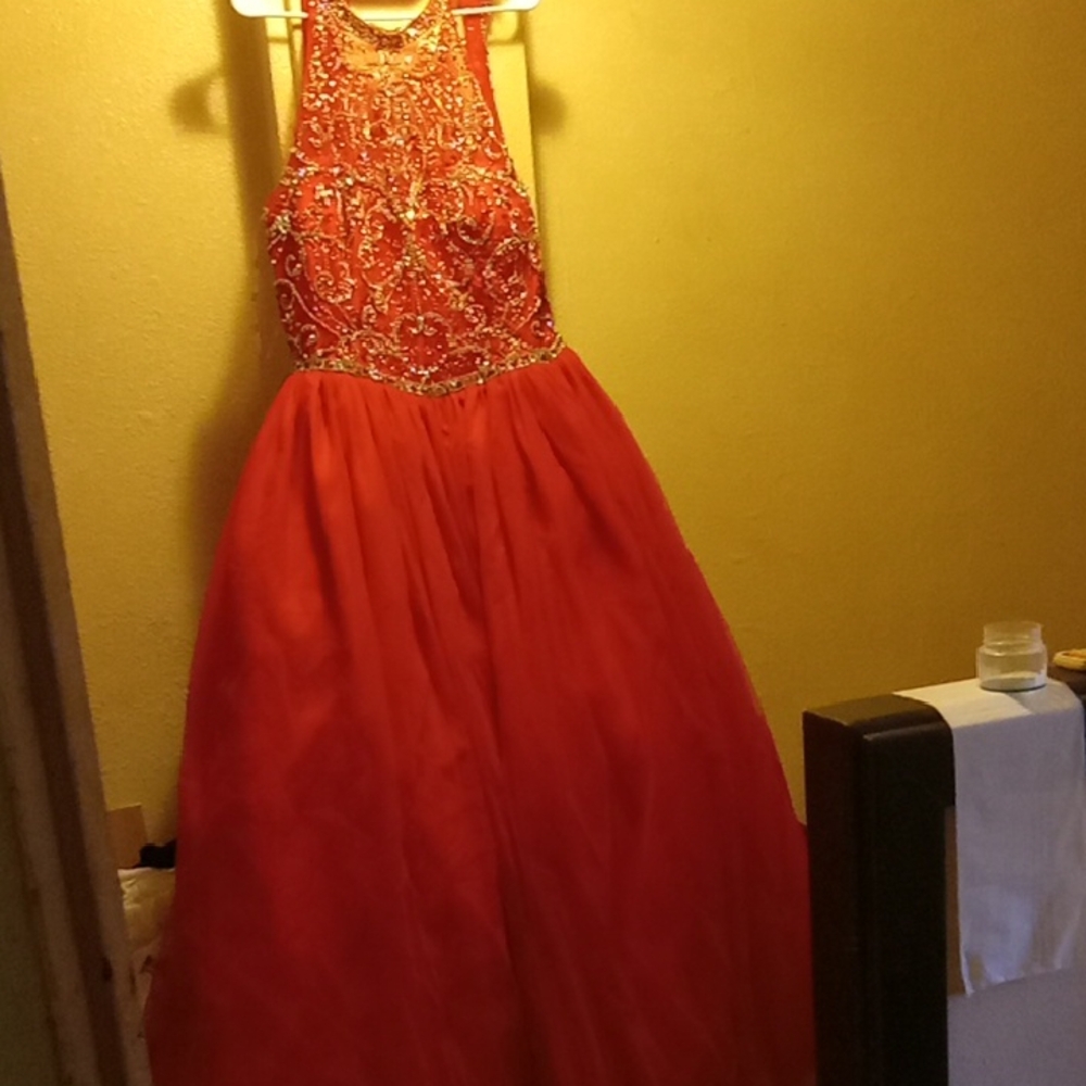 Elegant Red Kids Dress
